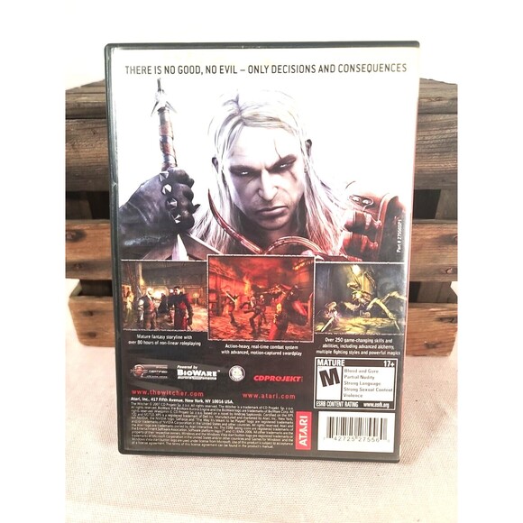 The Witcher 2007 Original Red Box PC Windows Game Atari BioWare No Manual - Picture 2 of 5